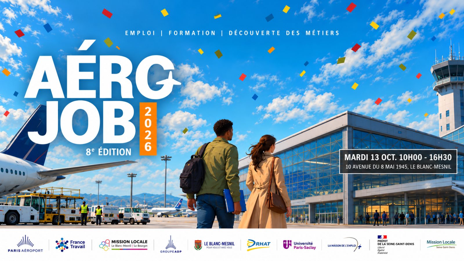 Aérojob 2026 : emploi et recrutement à Roissy, Orly et Le Bourget