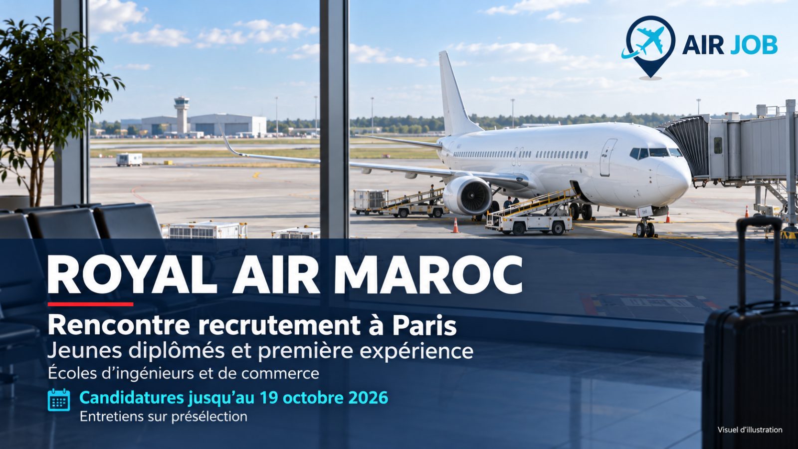 Royal Air Maroc recrute des jeunes diplômés à Paris